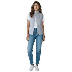 Kiko  Comfort Women's Gray Vest 100% Silk Size XS  Full Zipper # 49